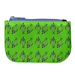 Skeleton Green Large Coin Purse by snowwhitegirl