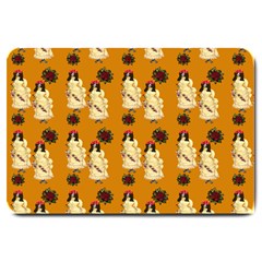 Victorian Skeleton Orange Large Doormat 