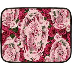 Guadalupe Roses Fleece Blanket (mini) by snowwhitegirl