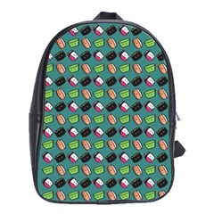 That Is How I Roll - Turquoise School Bag (large) by WensdaiAmbrose