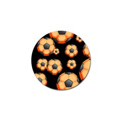 Wallpaper Ball Pattern Orange Golf Ball Marker (10 Pack)