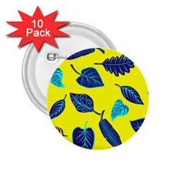 Leaves Leaf 2 25  Buttons (10 Pack) 