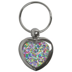 Leaves Leaf Nature Ecological Key Chains (heart)  by Mariart