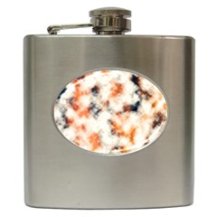 Multicolored Blur Abstract Texture Hip Flask (6 Oz) by dflcprintsclothing