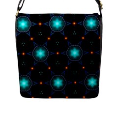 Ornament Pattern Color Background Flap Closure Messenger Bag (l) by Pakrebo