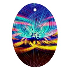 Colorful Chakra Lsd Spirituality Ornament (oval) by Pakrebo