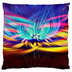 Colorful Chakra Lsd Spirituality Large Flano Cushion Case (one Side) by Pakrebo