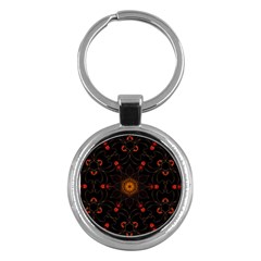 Ornament Background Tender Web Key Chains (round) 