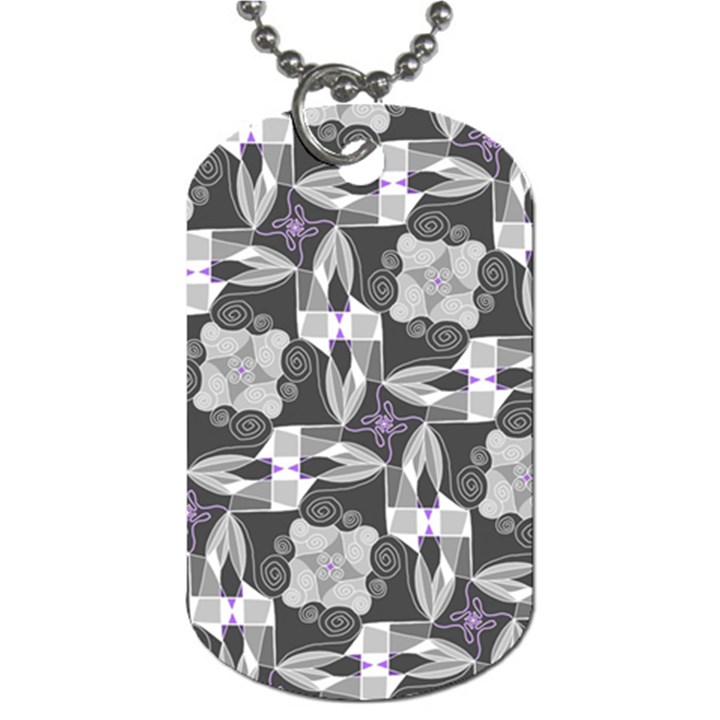 Ornament Pattern Background Dog Tag (One Side)