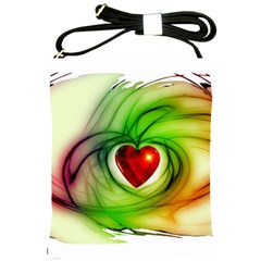 Heart Love Luck Abstract Shoulder Sling Bag by Pakrebo