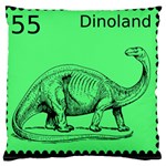 Dinoland Stamp - Standard Flano Cushion Case (Two Sides) Front