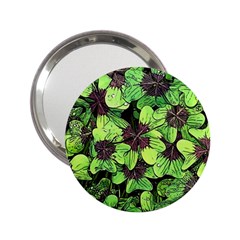 Lucky - Clover Design - 2 25  Handbag Mirrors by WensdaiAmbrose