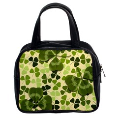 Drawn To Clovers Classic Handbag (two Sides) by WensdaiAmbrose