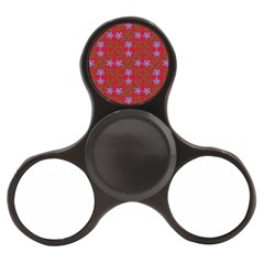 Red With Purple Flowers Finger Spinner by snowwhitegirl