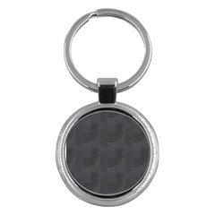 Gray Swirl Key Chains (round)  by modernwhimsy