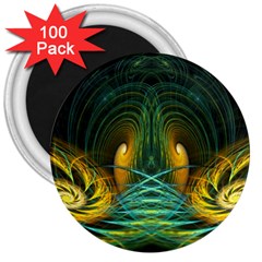 Fractal Jwildfire Scifi 3  Magnets (100 Pack) by Pakrebo