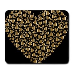 Colorful Prismatic Chromatic Heart Large Mousepads by Pakrebo