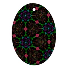 Backgrounds Pattern Wallpaper Color Oval Ornament (two Sides) by Pakrebo