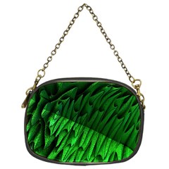 Fractal Rendering Background Green Chain Purse (one Side)