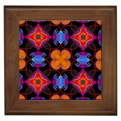 Ornament Colorful Color Background Framed Tiles