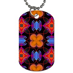 Ornament Colorful Color Background Dog Tag (One Side)