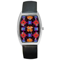 Ornament Colorful Color Background Barrel Style Metal Watch