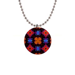 Ornament Colorful Color Background 1  Button Necklace