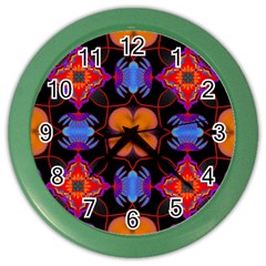Ornament Colorful Color Background Color Wall Clock