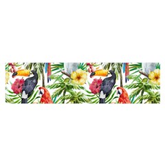 Tropical parrots pattern Satin Scarf (Oblong)