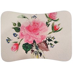 Margaret s Rose Velour Seat Head Rest Cushion by Riverwoman