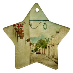 Vintage Grunge Print Arequipa Street, Peru Star Ornament (two Sides) by dflcprintsclothing