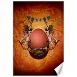 Wonderful Steampunk Easter Egg With Flowers Canvas 20  x 30  19.62 x28.9  Canvas - 1