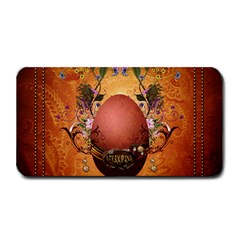 Wonderful Steampunk Easter Egg With Flowers Medium Bar Mats by FantasyWorld7