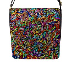 Ml 122 Flap Closure Messenger Bag (l) by ArtworkByPatrick