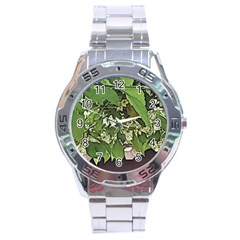 Garden Of The Phoenix  Stainless Steel Analogue Watch by Riverwoman