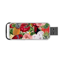 Tropical Bird Floral Portable Usb Flash (one Side) by snowwhitegirl