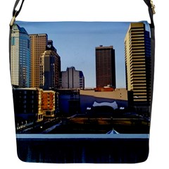 Columbus Skyline Flap Closure Messenger Bag (s) by Riverwoman