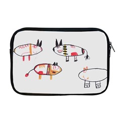 Children Children Drawing Flock Apple Macbook Pro 17  Zipper Case by Pakrebo