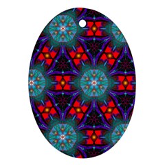 Ornament Colorful Background Color Oval Ornament (two Sides) by Pakrebo