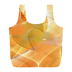 Lines Wave Heart Love Smile Full Print Recycle Bag (l) by Pakrebo