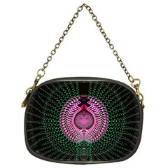 Fractal Traditional Fractal Hypnotic Chain Purse (two Sides) by Pakrebo