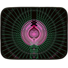 Fractal Traditional Fractal Hypnotic Fleece Blanket (mini)