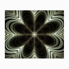 Fractal Silver Waves Texture Small Glasses Cloth