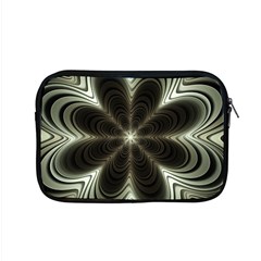 Fractal Silver Waves Texture Apple MacBook Pro 15  Zipper Case