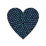 Blockchain Cryptography Heart Magnet Front