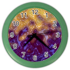 Fractal Rendering Background Color Wall Clock