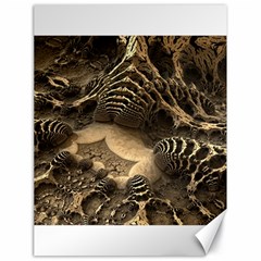 Fractal Bones Cave Fossil Render Canvas 18  X 24  by Pakrebo