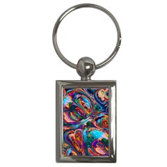 Seamless Abstract Colorful Tile Key Chains (rectangle)  by Pakrebo