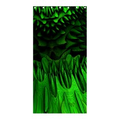 Fractal Rendering Background Green Shower Curtain 36  X 72  (stall)  by Pakrebo