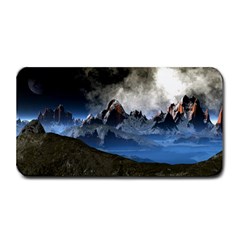 Mountains Moon Earth Space Medium Bar Mats by Pakrebo